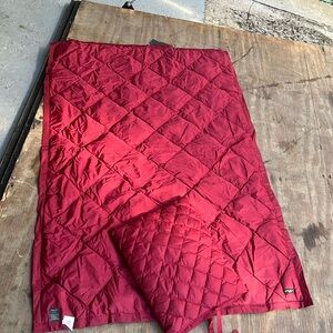 Down Filled Luxurious Red Quilted Blanket